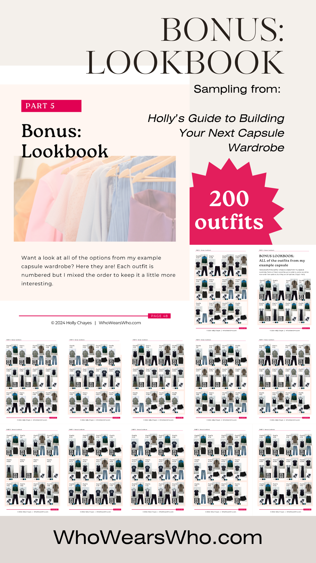 Capsule Wardrobe Guide Bonus Lookbook